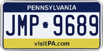 PA license plate JMP9689