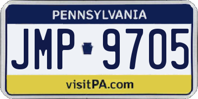 PA license plate JMP9705