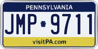 PA license plate JMP9711