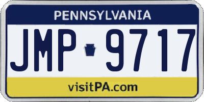 PA license plate JMP9717
