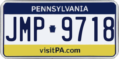 PA license plate JMP9718