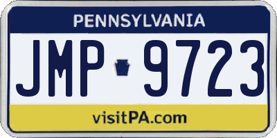 PA license plate JMP9723