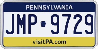PA license plate JMP9729
