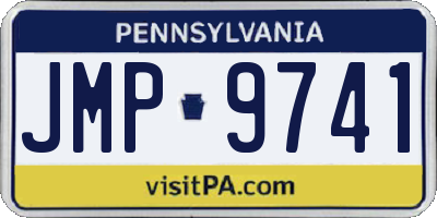 PA license plate JMP9741
