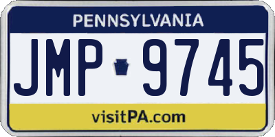 PA license plate JMP9745