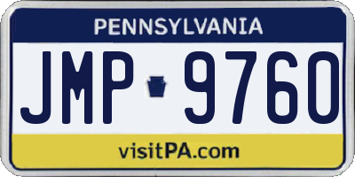 PA license plate JMP9760