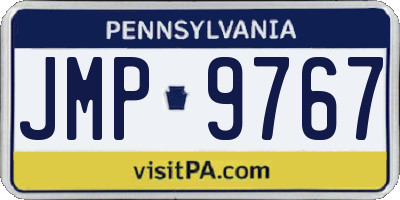 PA license plate JMP9767