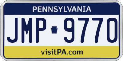 PA license plate JMP9770