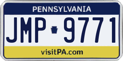 PA license plate JMP9771