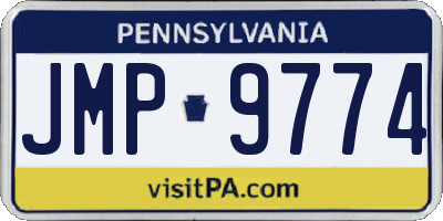 PA license plate JMP9774