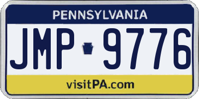PA license plate JMP9776