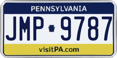 PA license plate JMP9787