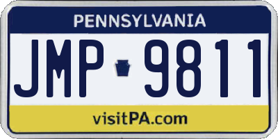 PA license plate JMP9811