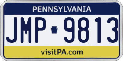 PA license plate JMP9813