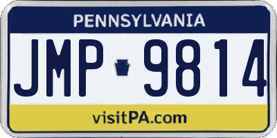 PA license plate JMP9814