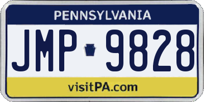 PA license plate JMP9828