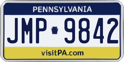 PA license plate JMP9842