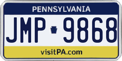 PA license plate JMP9868
