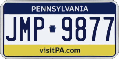 PA license plate JMP9877
