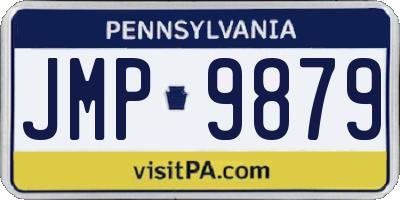 PA license plate JMP9879
