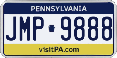 PA license plate JMP9888
