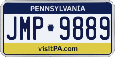 PA license plate JMP9889