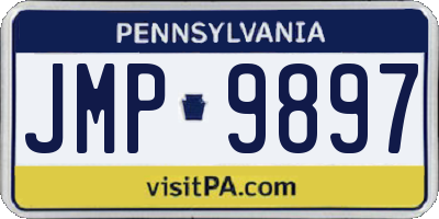 PA license plate JMP9897