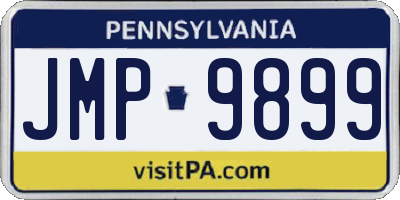 PA license plate JMP9899