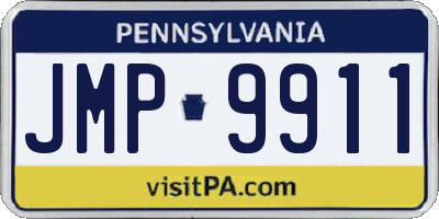 PA license plate JMP9911
