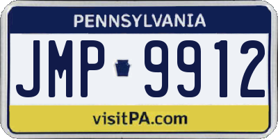 PA license plate JMP9912