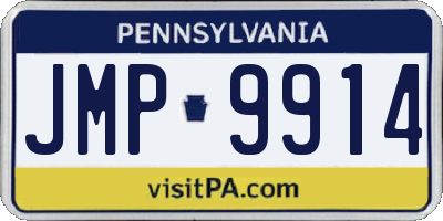PA license plate JMP9914