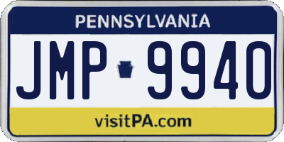 PA license plate JMP9940