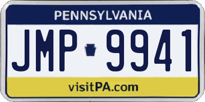 PA license plate JMP9941
