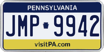 PA license plate JMP9942