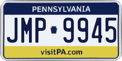 PA license plate JMP9945
