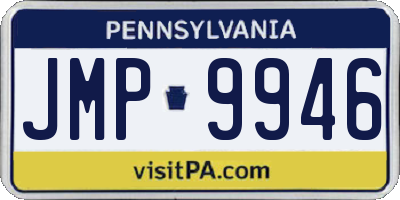 PA license plate JMP9946