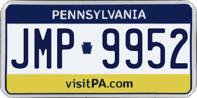 PA license plate JMP9952