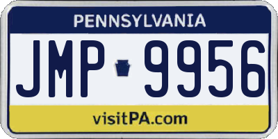 PA license plate JMP9956