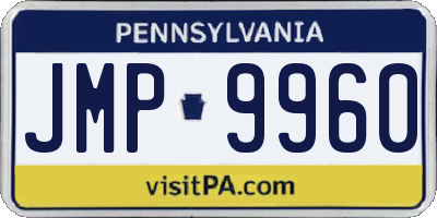 PA license plate JMP9960