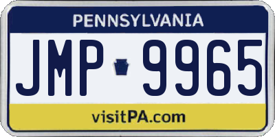 PA license plate JMP9965