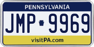PA license plate JMP9969