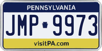 PA license plate JMP9973