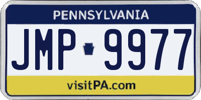 PA license plate JMP9977