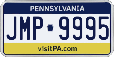 PA license plate JMP9995