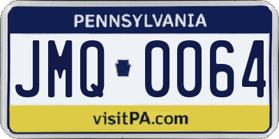 PA license plate JMQ0064