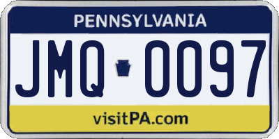 PA license plate JMQ0097