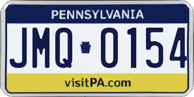PA license plate JMQ0154