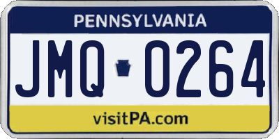 PA license plate JMQ0264