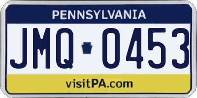 PA license plate JMQ0453