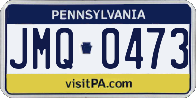 PA license plate JMQ0473